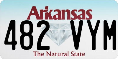 AR license plate 482VYM