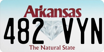 AR license plate 482VYN