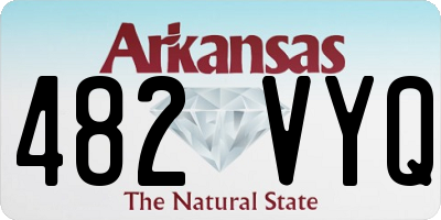 AR license plate 482VYQ