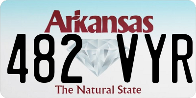 AR license plate 482VYR