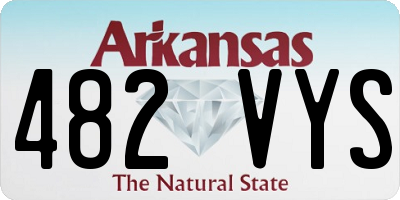 AR license plate 482VYS