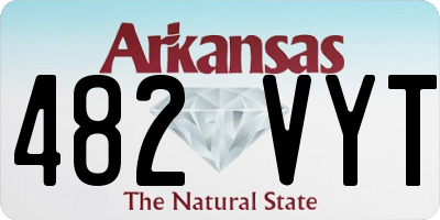 AR license plate 482VYT