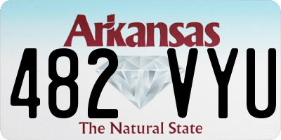 AR license plate 482VYU