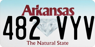 AR license plate 482VYV