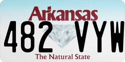 AR license plate 482VYW