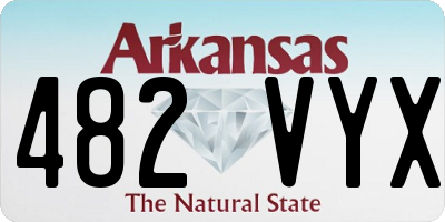 AR license plate 482VYX