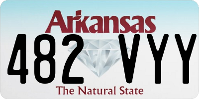 AR license plate 482VYY