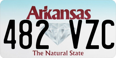 AR license plate 482VZC