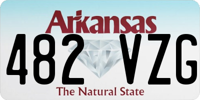 AR license plate 482VZG