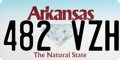AR license plate 482VZH