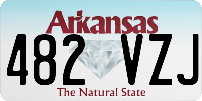 AR license plate 482VZJ