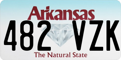 AR license plate 482VZK