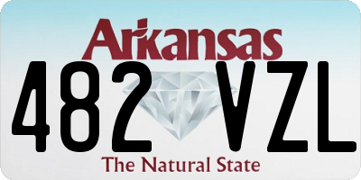 AR license plate 482VZL