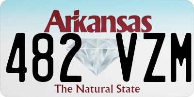 AR license plate 482VZM