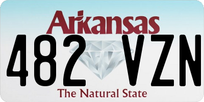 AR license plate 482VZN