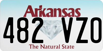 AR license plate 482VZO