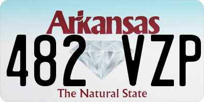AR license plate 482VZP