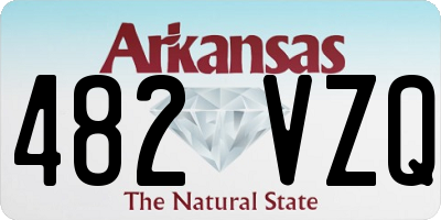 AR license plate 482VZQ