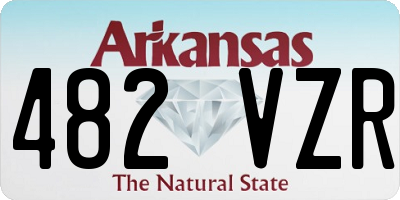 AR license plate 482VZR