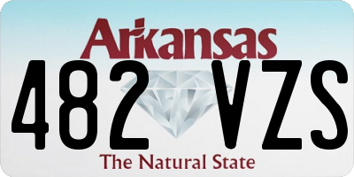 AR license plate 482VZS