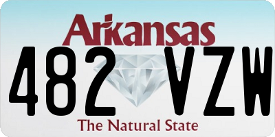 AR license plate 482VZW
