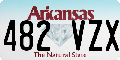 AR license plate 482VZX