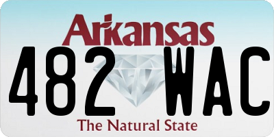 AR license plate 482WAC