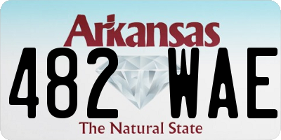 AR license plate 482WAE