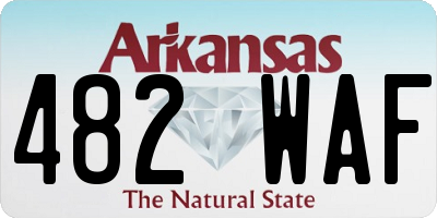 AR license plate 482WAF