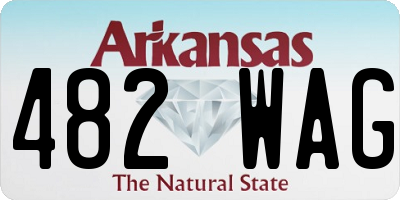 AR license plate 482WAG