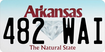 AR license plate 482WAI