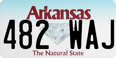 AR license plate 482WAJ