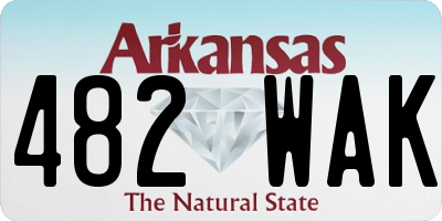 AR license plate 482WAK