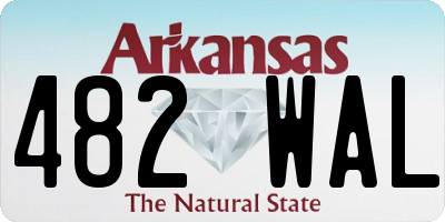 AR license plate 482WAL