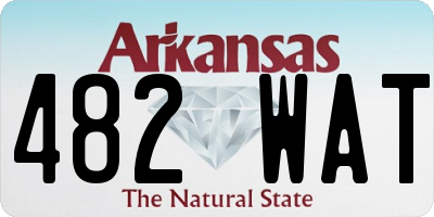 AR license plate 482WAT