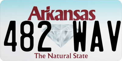 AR license plate 482WAV