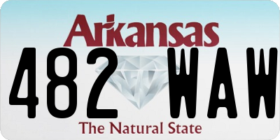 AR license plate 482WAW
