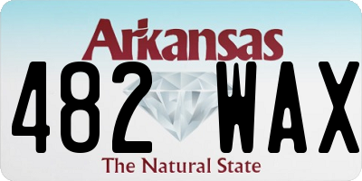 AR license plate 482WAX