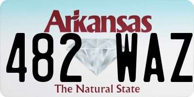 AR license plate 482WAZ