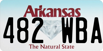 AR license plate 482WBA