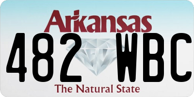 AR license plate 482WBC