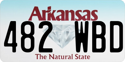 AR license plate 482WBD