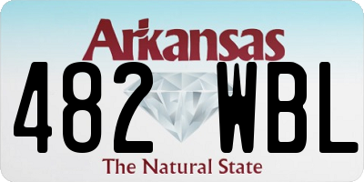 AR license plate 482WBL