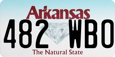 AR license plate 482WBO