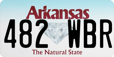 AR license plate 482WBR