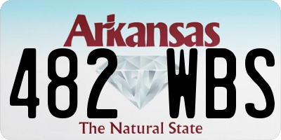 AR license plate 482WBS