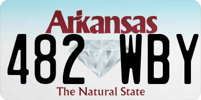 AR license plate 482WBY