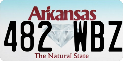 AR license plate 482WBZ