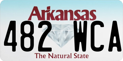 AR license plate 482WCA