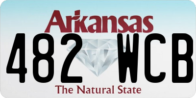 AR license plate 482WCB